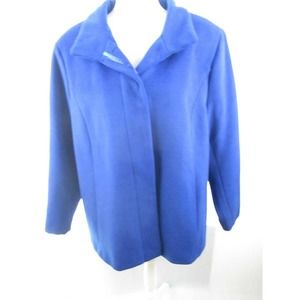 New Lands' Ending 16W/P Women Dress Jacket Royal Blue Lined